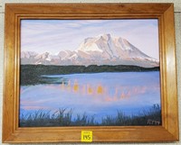 Mount Denali Oil on Canvas Painting