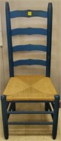 Blue Ladder Back Chair