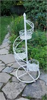 3 plant stands - 1 spiral style for outdoors-H