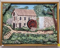 3D Sculpture Painting of Watermill