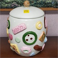 Vintage Cookies All Over Cookie Jar