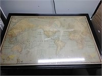 The World Map, framed, 1942 -B