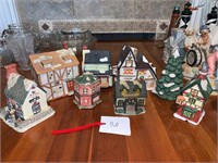 CHRISTMAS HOUSES AND MISC BISQUE
