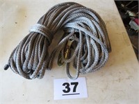 GRAY NYLION ROPE WITH HOOK