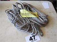 NEW GRAY NYLON ROPE WITH LATCH