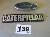 CATERPILLAR AND FORD SIGN
