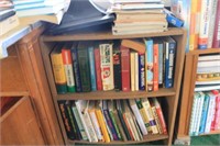 book shelf and books