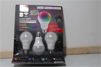 New Wi-fi smart bulbs, 3 pack