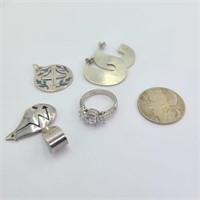 Lot of Sterling Jewelry w/ Austrian 10 Schilling