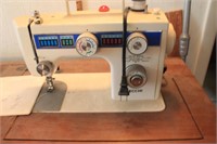 Necchi Sewing Machine in Cabinet