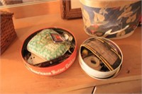 2 tins of sewing items