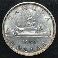 1950 Silver Dollar Canada