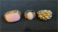 Gold tone Fashion Rings