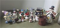 Snowman Figurines, Candle Holders, & Ornaments