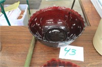 Ruby Red Candy Bowl