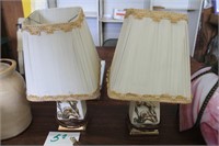 pair of vintage lamps