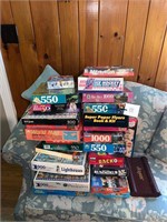 COLLECTION OF VINTAGE GAMES AND PUZZLES