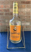 OLD GRANDDAD GALLON WHISKY BOTTLE ON POURER STAND