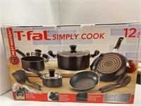 T Fal 12 Pc Pot & Pan Cooking Set