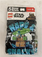 (2x bid) Star Wars 5 Pk Size 4 Boys Underwear