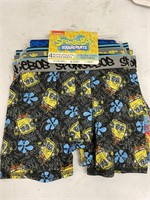 (2x bid) Spongebob 4 Pk Size 8 Boys Underwear