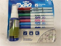 (4x bid) Expo Planning Pack 8 Pc Markers & Cleaner