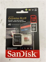 (7x bid) San Disk 128 GB SD Card & Adapter