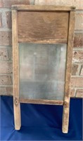 ANTIQUE VICTORY GLASS WASHBOARD