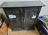 BLACK CABINET WITH CDS