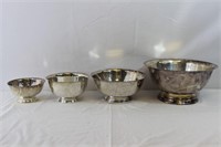 Set of Silver Plated Serving Bowls