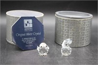 Swarovski Silver Crystal Bunny & Chick Figurines