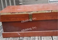 2 vintage handmade large tool chests-H