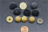 Lot of 11 Civil War-Era Buttons