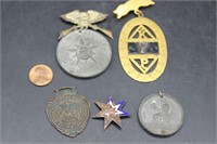1800s/early 1900s Knights of Pythias Medallions