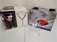 Martini Glasses, in boxes (8)