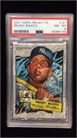 2021 TOPPS POJECT 70 MICKEY MANTLE 1952 ROOKIE -