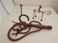 Metal Art (2), 6' Bull Whip, Mexico