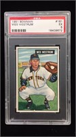 1951B #161 Wes Westrum baseball card