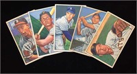 (5) 1952 Bowman baseball cards -