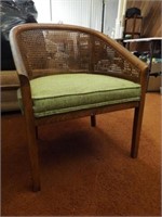 Upholstered Chair, Woven Back