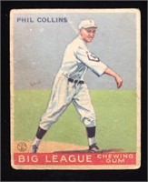 1933 Goudey #21 Phil Collins baseball card -