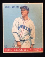 1933 Goudey #78 Jack Quinn baseball card -