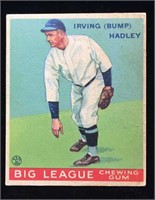 1933 Goudey #140 Irvin  Hadley baseball card -
