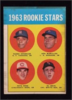 01963 Topps #537 Pete Rose rookie baseball card -