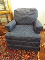 Upholstered Blue Chairs, matching (2)