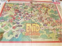 Enid, OK 1999 Map / Advertising,