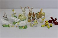 Tin of 20-25 Vintage Miniature Easter Animals