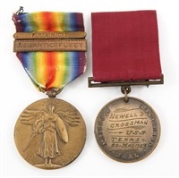 1920's US NAVY NAMED GOOD CONDUCT & VICTORY MEDAL