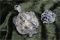 Victorian/Art Nouveau Locket and Pin