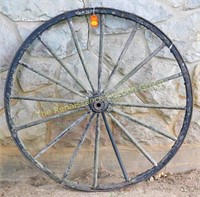 Antique Wooden Wagon Wheel